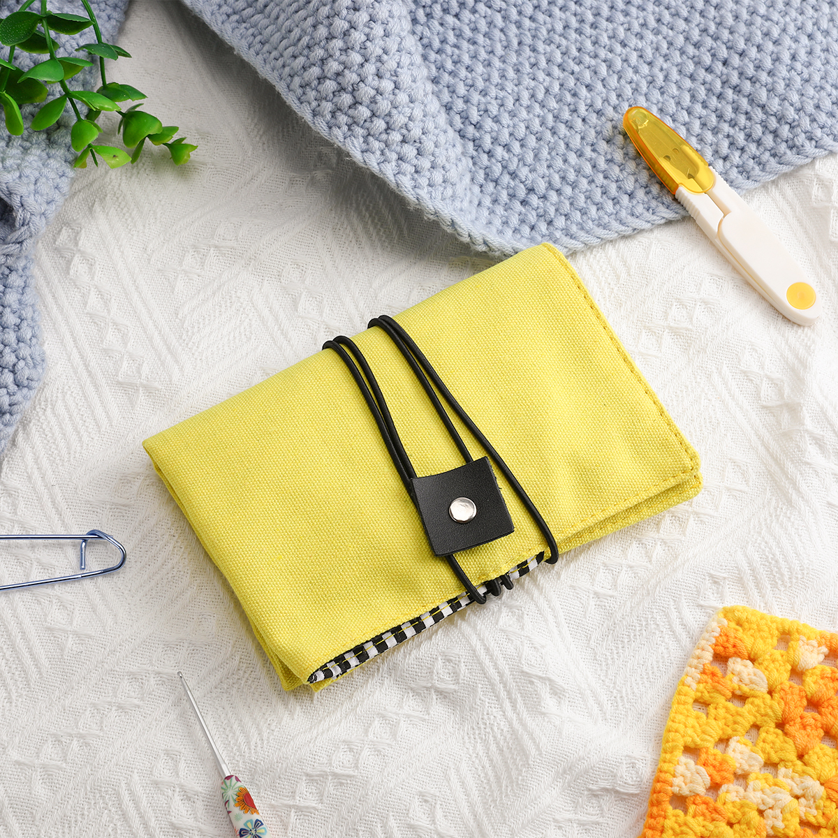 New Empty Waterproof Crochet O - Embroidery Yellow recension och pris