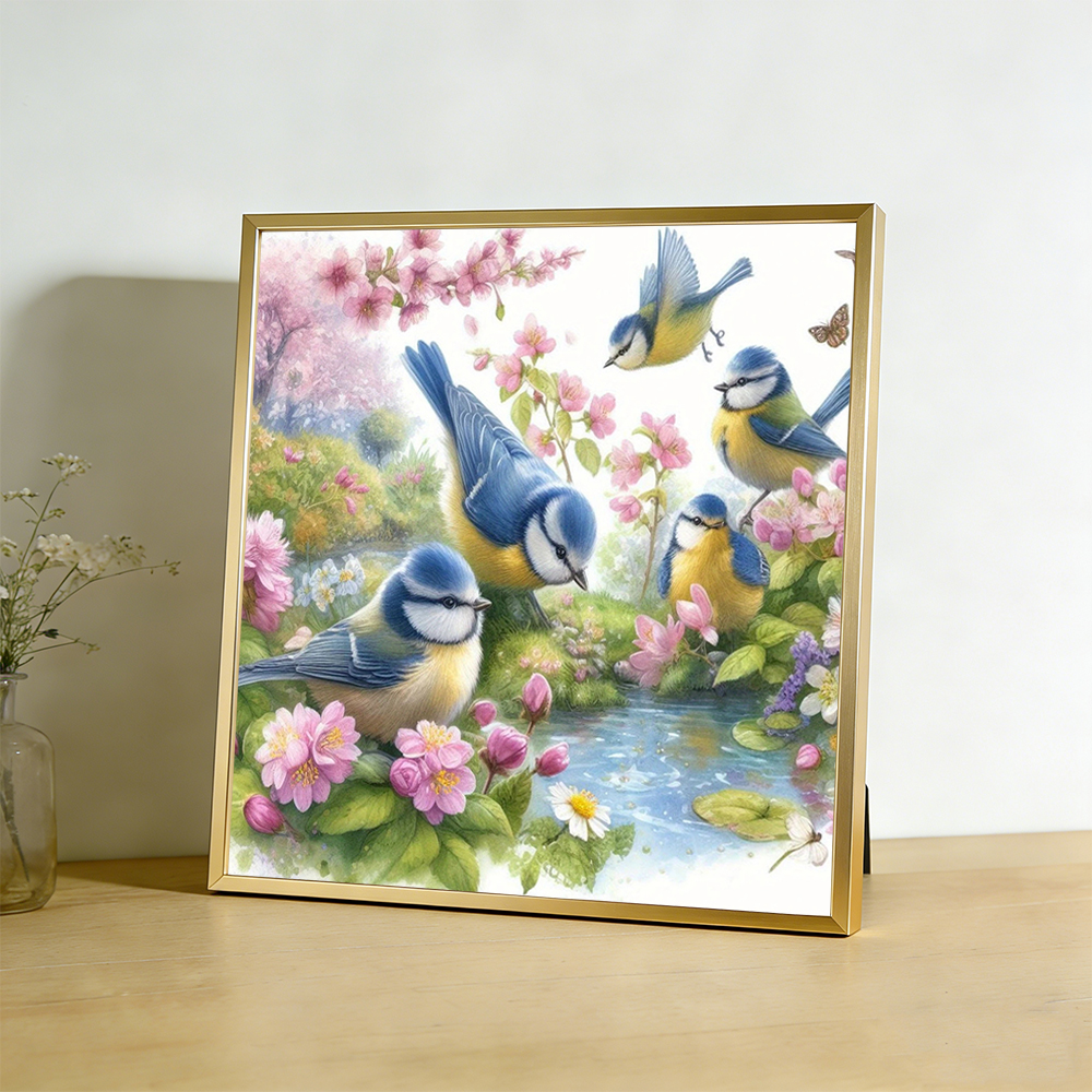Cross Stitch Bird Animal Embro - Embroidery Guide Paper recension och pris