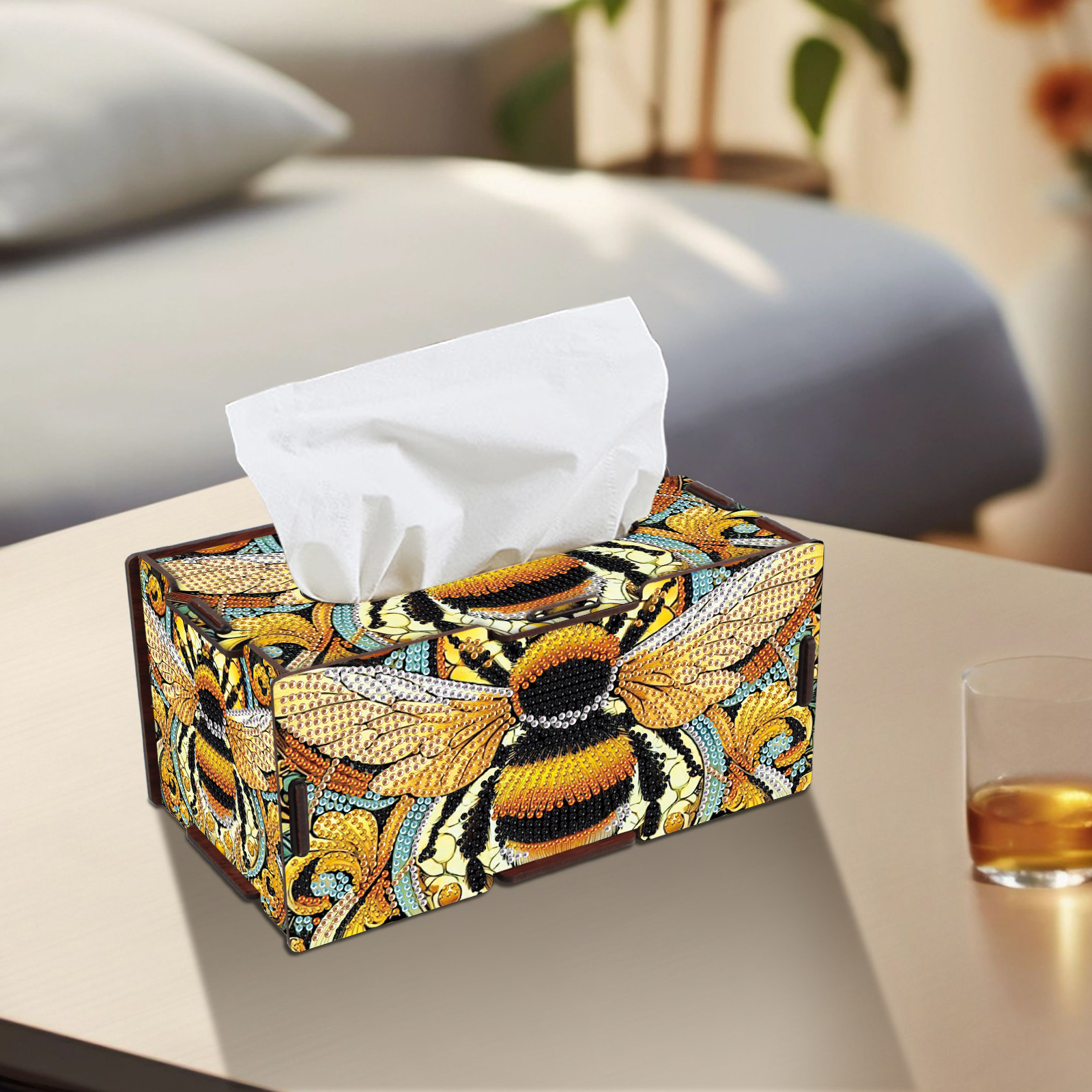 Diamond Art Painting Tissue Bo - Embroidery Yellow recension och pris