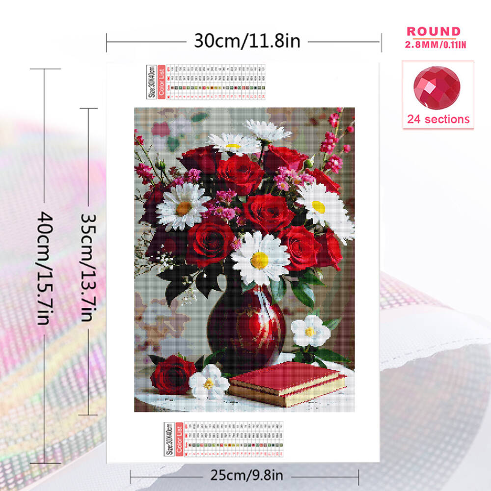 5D DIY Diamond Embroidery Rose - Embroidery Roses recension och pris