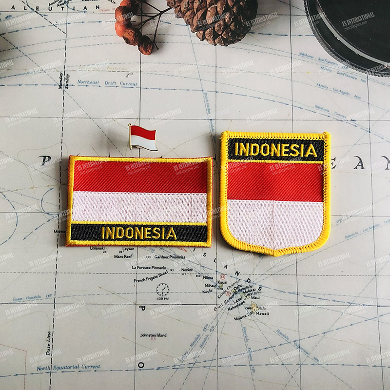 INDONESIA National Flag Embroi - Embroidery In Indonesia recension och pris