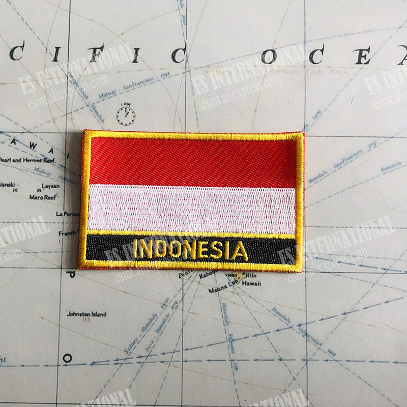 INDONESIA National Flag Embroi - Embroidery In Indonesia recension och pris