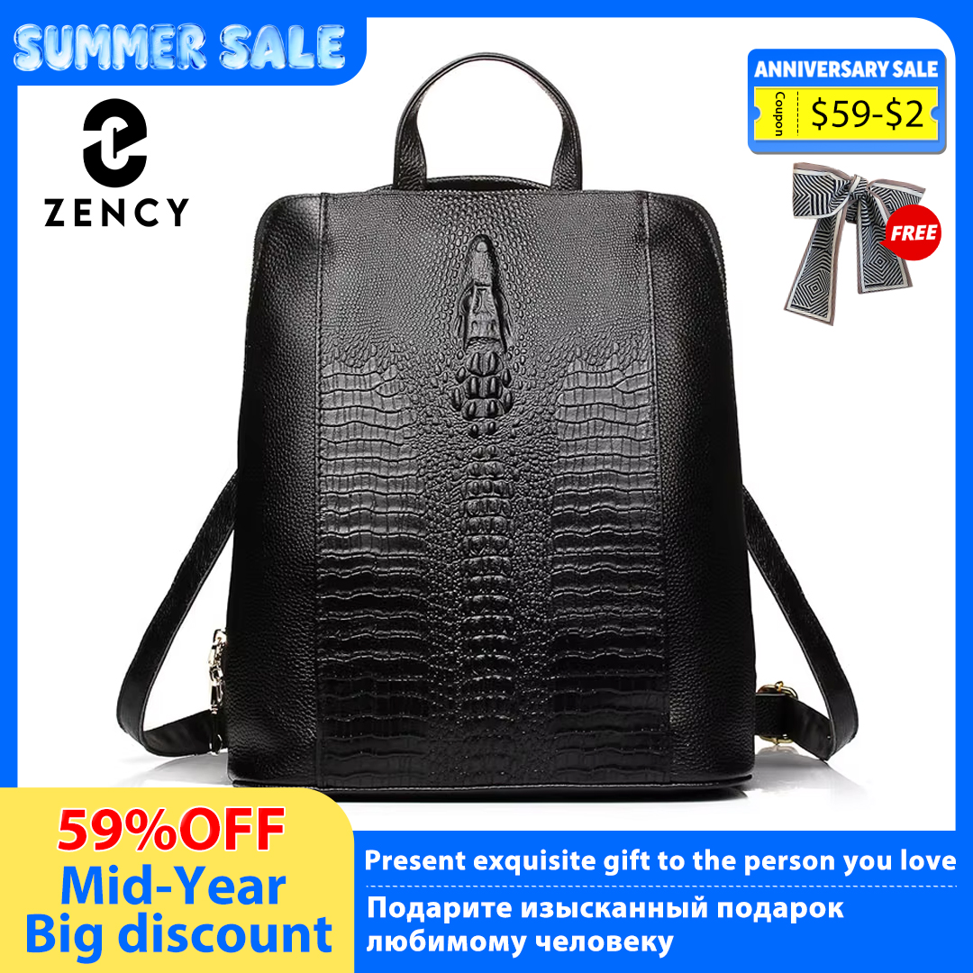Zency Women's Crocodile Leathe - Embroidery On Leather recension och pris