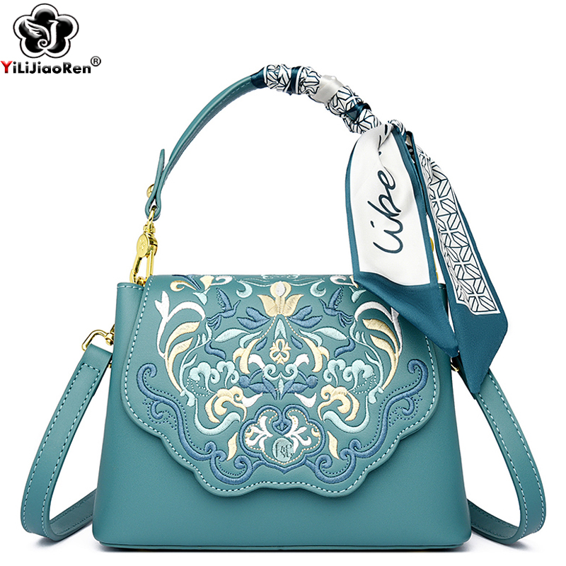 Fashion Embroidery Shoulder Ba - Embroidery On Leather recension och pris